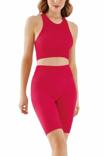 Leginsy Seamless track rib 1205 raspberry