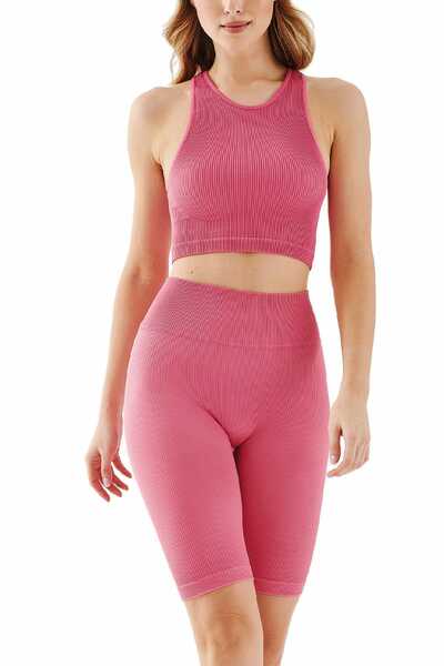 Leginsy Seamless track rib 1205 rose