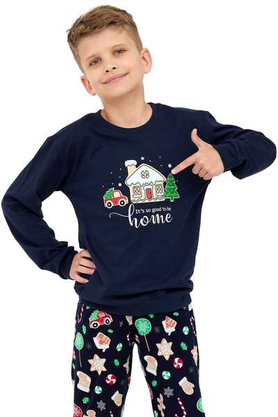 Piżama dziecięca Home 966/157 granat